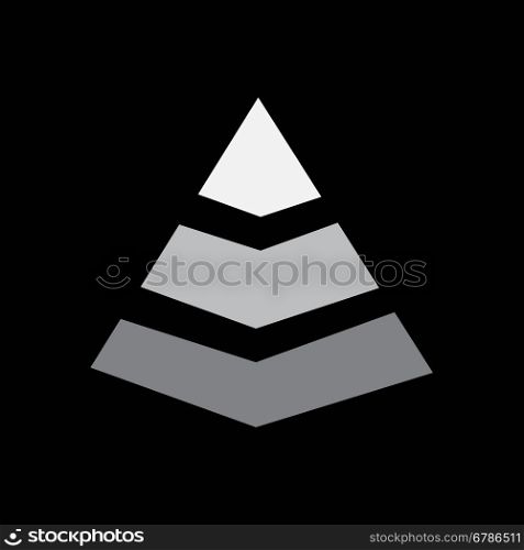 Pyramid Icon Illustration design