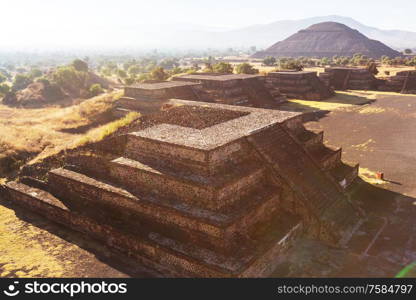 Pyramid of the Sun. Teotihuacan. Mexico.