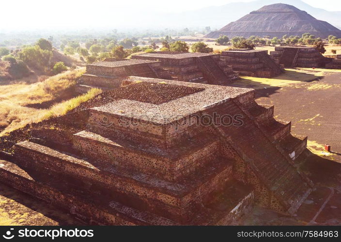 Pyramid of the Sun. Teotihuacan. Mexico.