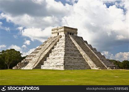 Pyramid on a landscape, Chichen Itza, Yucatan, Mexico
