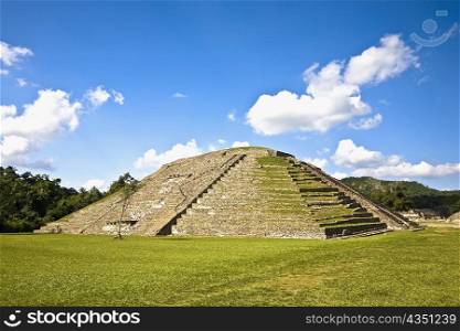 Pyramid on a landscape, El Tajin, Veracruz, Mexico