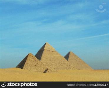 Pyramids on a landscape, Giza Pyramids, Giza, Cairo, Egypt