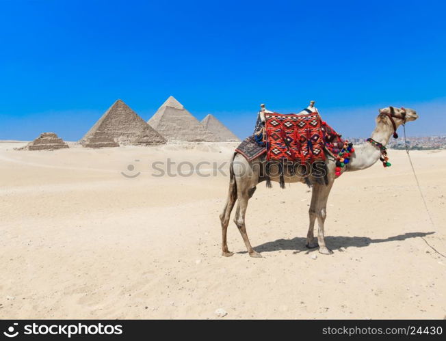 pyramids with a beautiful sky of Giza in Cairo, Egypt.&#xA;&#xA;