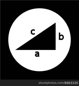 Pythagoras theorem icon