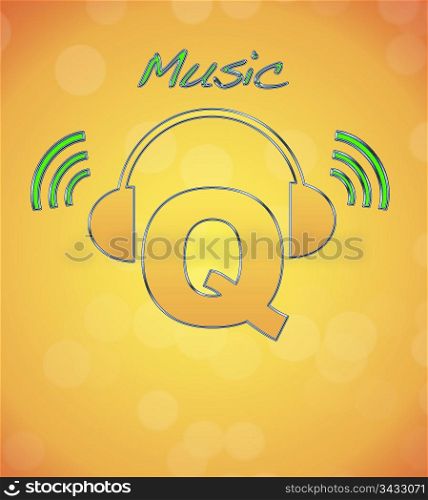 Q, music logo.