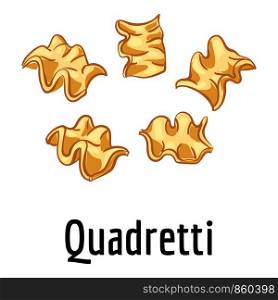 Quadretti icon. Cartoon of quadretti vector icon for web design isolated on white background. Quadretti icon, cartoon style