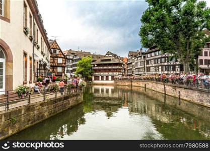 Quaint timbered houses of Petite France, Strasbourg, France