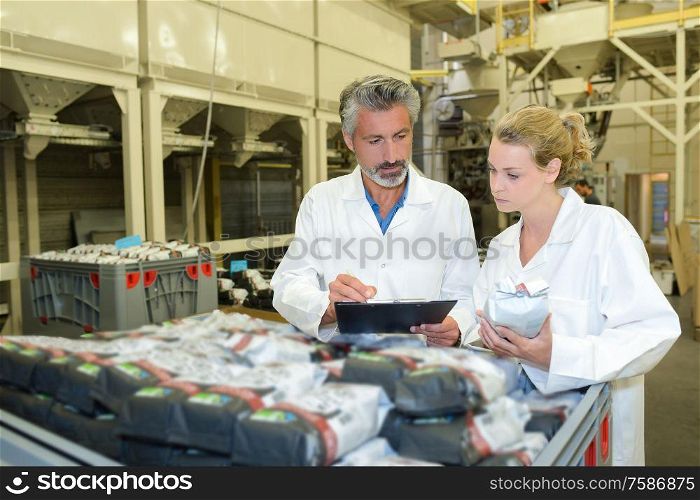 Quality control checking packaged product