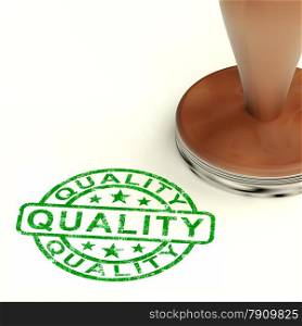 Quality Stamp Showing Excellent Superior Premium Product. Quality Stamp Showing Excellent Product