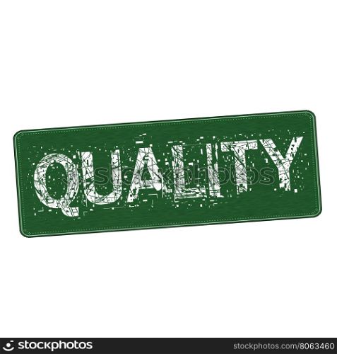 quality white wording on Background green wood Board