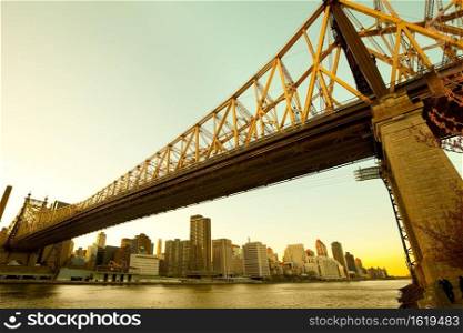 Queensboro Bridge over the East River, Manhattan, New York City, NY, USA