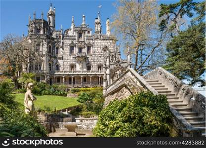 Quinta da Regaleira in Sintra, Portugal. In the palace and the park are hidden symbols related to alchemy, Masonry, the Knights Templar, and the Rosicrucians