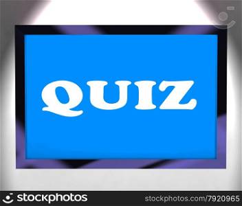 Quiz Screen Meaning Test Quizzes Or Questioning Online&#xA;