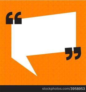 Quotation Mark Speech Bubble sign icon Illustration design