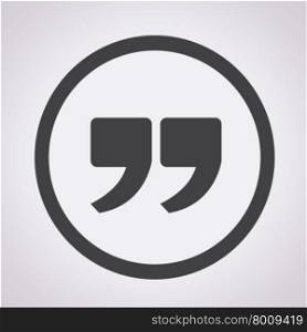 Quote sign icon , Quotation mark