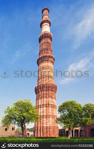 Qutub Minar Tower in New Delhi, India