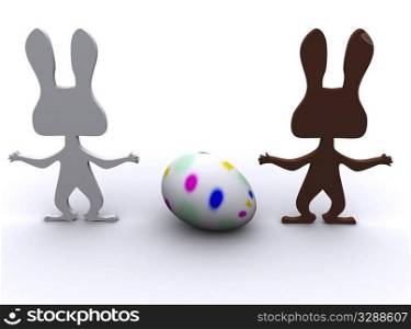 rabits and egg.3d