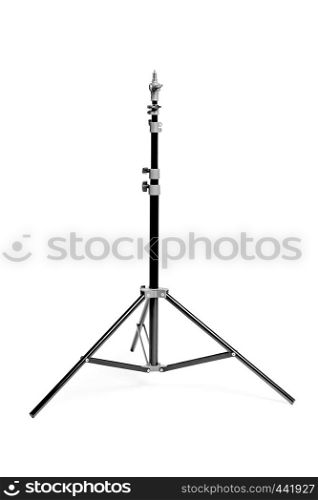 rack for photo studio equipment on a white background close-up