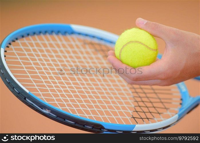 racket and ball