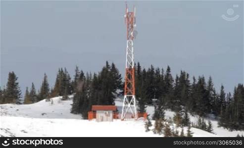 radio antenna on top of mountain, trebevic, bosnia and herzegovina, sarajevo