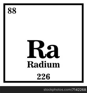 Radium Periodic Table of the Elements Vector illustration eps 10.. Radium Periodic Table of the Elements Vector illustration eps 10
