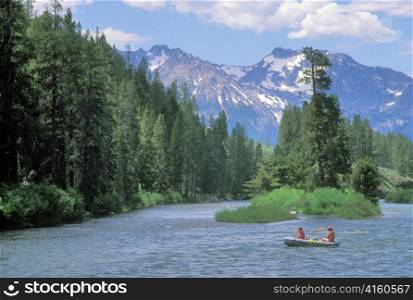 Rafting down the Salmon River in Idaho