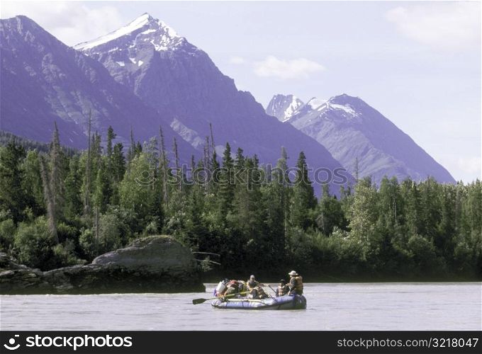 Rafting on the Copper River in Alaska