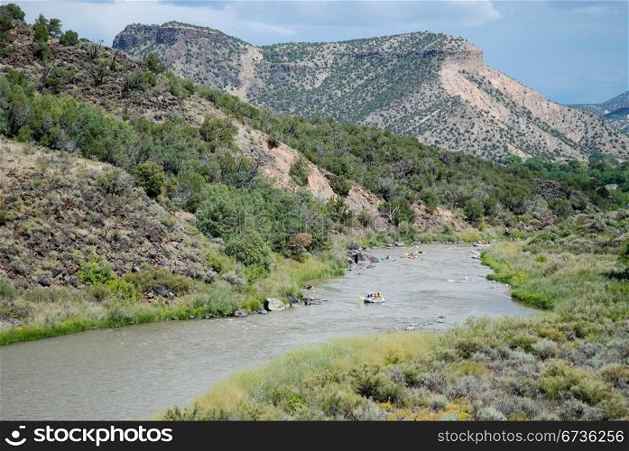 Rafting on the Rio Grande near Pilar, New Mexico