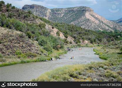 Rafting on the Rio Grande near Pilar, New Mexico