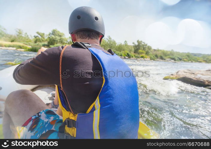 Rafting. Rafting team , summer extreme water sport