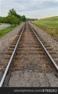 Rail line on a ridge, New Albany, Indiana