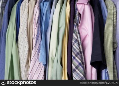Rail of men&acute;s shirts