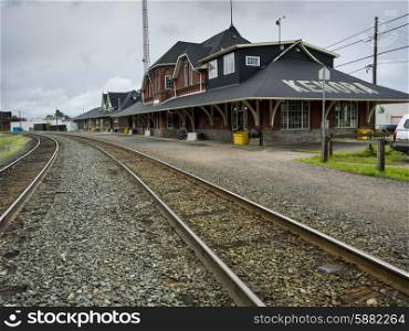 Railroad station, Kenora, Lake Of The Woods, Ontario, Canada