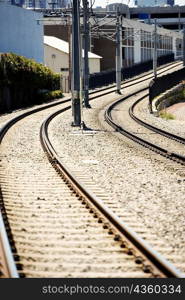 Railroad tracks in San Diego, San Diego, California, USA