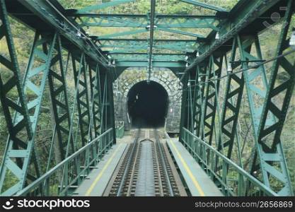 Railway bridge and tunnel