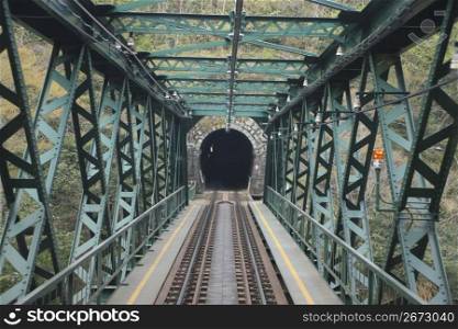 Railway bridge and tunnel