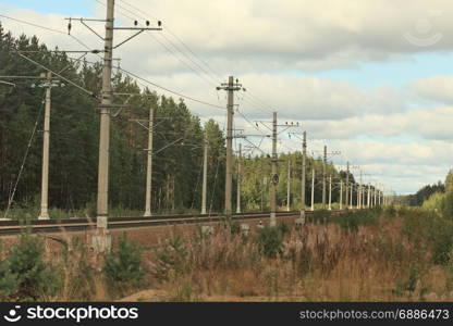 railway going into the distance