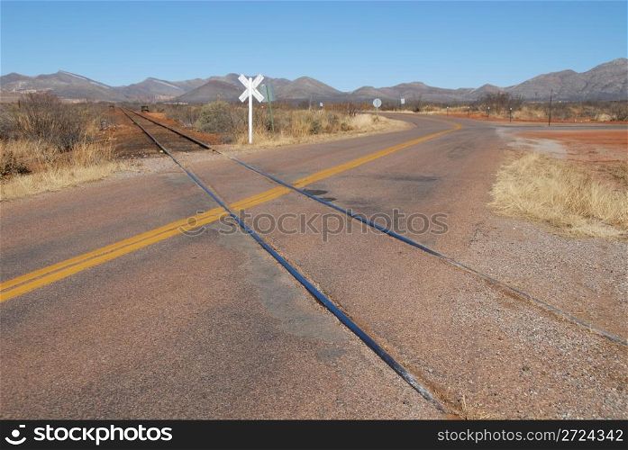 Railway intersection, Bisbee, Arizona