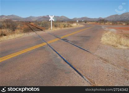 Railway intersection, Bisbee, Arizona