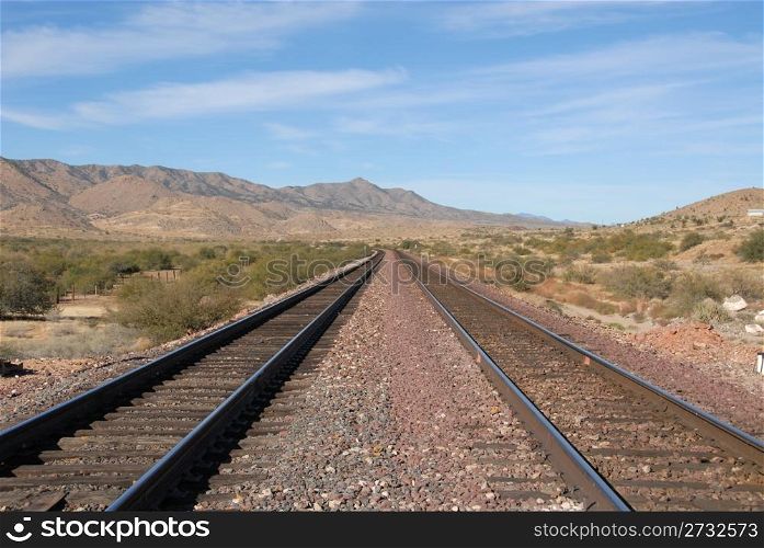 Railway line near Hackberry, Arizona