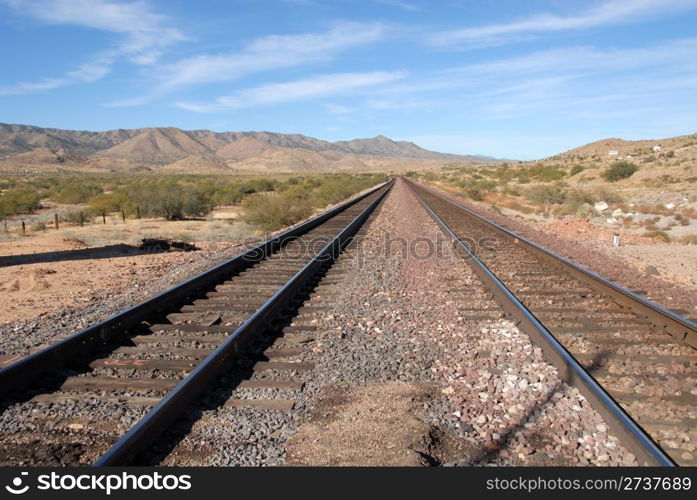 Railway line near Hackberry, Arizona