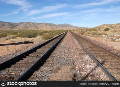 Railway line near Hackberry, Arizona