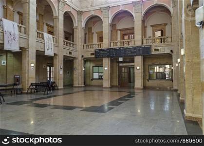 Railway station Ruse town, Bulgaria - internal hall