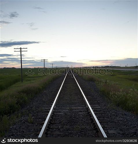 Railway tracks in Ontario