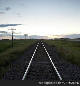 Railway tracks in Ontario