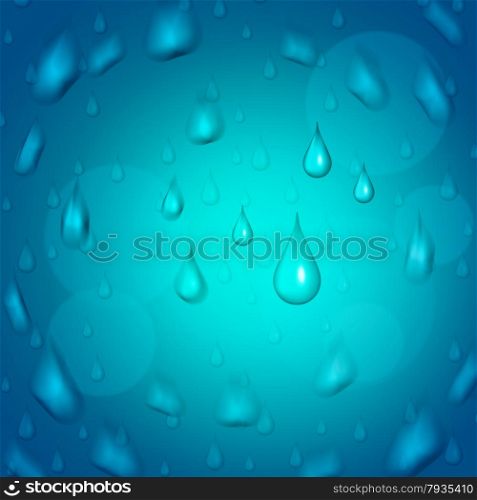 Rain Drop Representing Squally Design And Backdrop