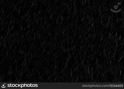 Rain on a black background