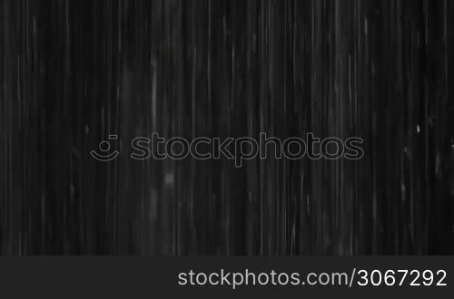 Rain on black. Can be mixed with your footage in screen mode. This is real footage, not cg. Another variants are available.