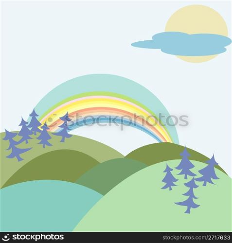 rainbow, abstract background