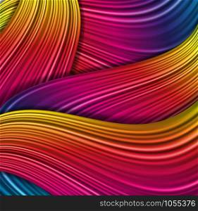 Rainbow abstract vector pattern. Wave color decoration.. Wave color decoration.